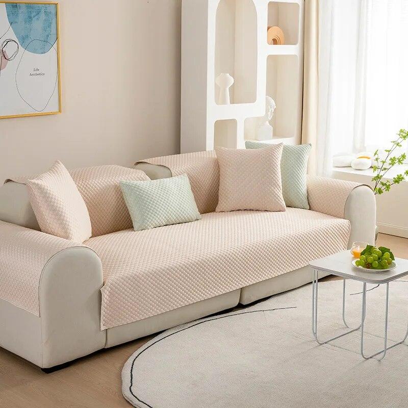 

Летняя технологичная ткань, крутой чехол для дивана, светлый цвет, нескользящий современный минималистичный чехол для спинки дивана, полное покрытие, пыленепроницаемый, не выцветает 70x70cm