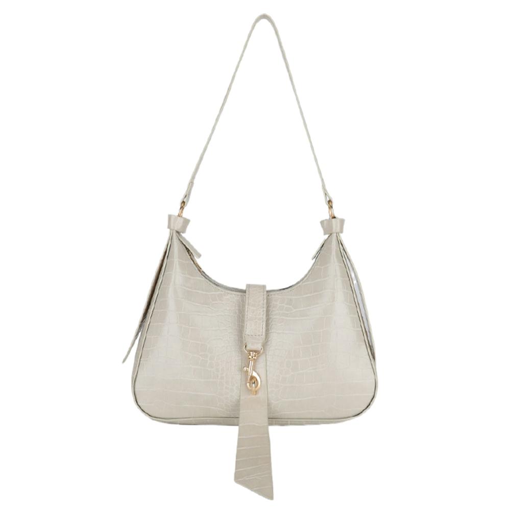 

Модная женская сумка через плечо с крокодиловым узором и замком на крючке