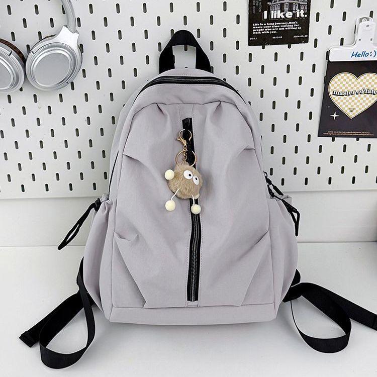 Schoolbag Large Capacity Backpack Casual Versatile Junior High School Student College Student Female School Bag Parent-Child Backpack Air Cushion