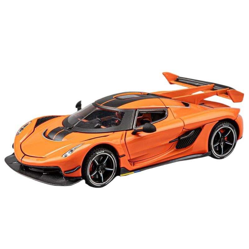 

Масштаб 1/24 Суперкар Koenigsegg Jesko Гоночна серія Звук та світло Колекційні Хобі Подарунки на день народження Особисті речі для дорослих з хлопцем Литий сплав помаранчевий