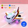 Multifunctional Early Education Toy Jet for Ages 3-6: Inertial Sliding Airplane with Music and Sound Effects