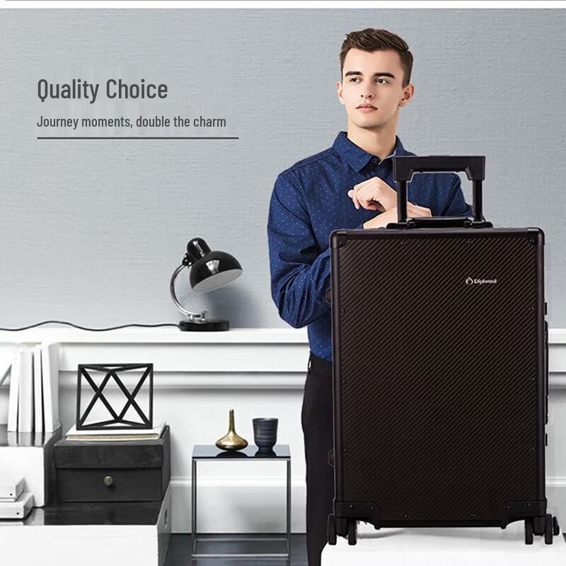 

Diplomat 20-inch Carbon Fiber Business Carry-on Luggage