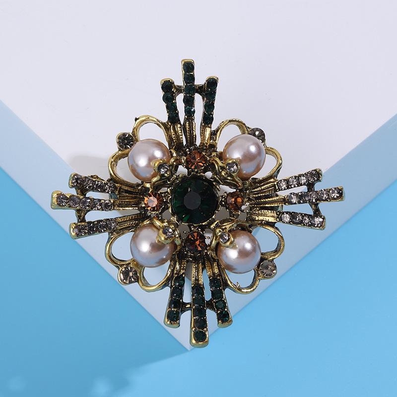 Vintage Barock Perle Corsage Flut Kreative Perle Brosche Männer Und Frauen Gleiche Elegante Pin