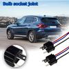3/1Pairs 9003 H4 Bulb Socket Wiring Harness Headlight Male Plug Adapter Connector Head/Mother Head ABS+Copper Wire Pig Tail