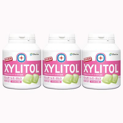 Oral Care Xylitol Gum Muscat Flavor 153g Set of 3 Dental Clinic Exclusive 90 Pieces