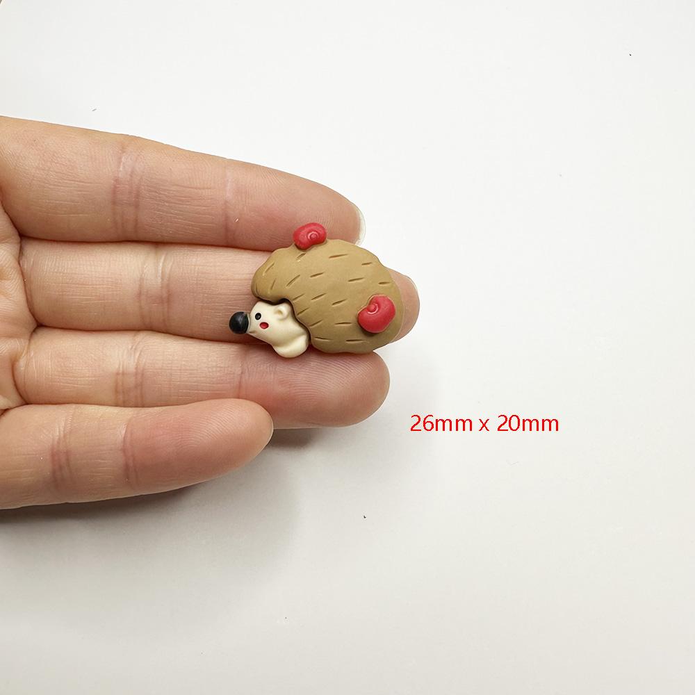 Lovey Cartoon Forest Farm Rural Animal Life Flatback Resin Cabochons Kids Doll House Elf Props