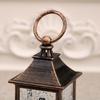 Antique Musical Snowfall Light-Up Lantern Ornament, Water-Filled Christmas Night Light Gift.