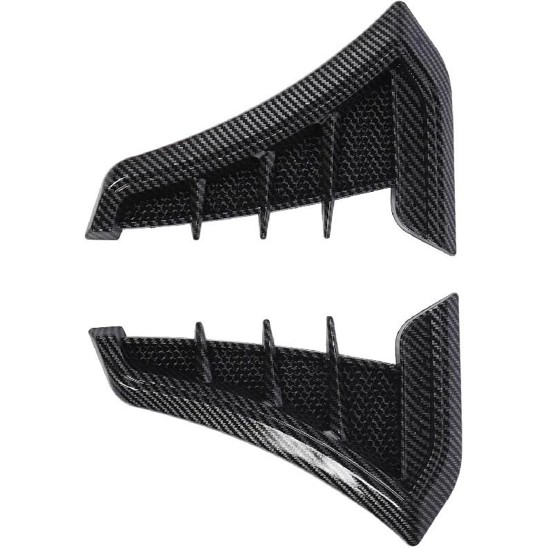 Side Vent Trim 1 Pair Side Vent Trim Sporty Look Enhanced Performance Side Mudguard Air Wing Vent Trim Sticker for 1 Series E90 E91 (Carbon Fiber