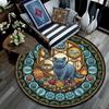 Cat Nature Symbols Round Area Rug Under Office Chairs Bedroom Living Room Home Decor