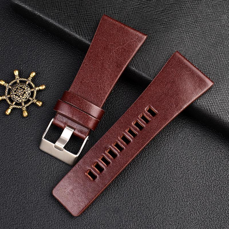 Men's Large Watchband for Diesel dz7396 dz1206 dz1399 dz1405 Leather Bracelet 22/ 24 / 26 / 28 / 30 / 32mm Watch Accessories