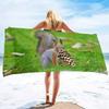 Beach Towel Large Beach Towels Oversized Cool Towel Pool Towel Microfiber Beach Towels Absorbent Lightweight, Soft and Quick Dry