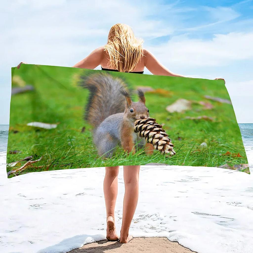 Beach Towel Large Beach Towels Oversized Cool Towel Pool Towel Microfiber Beach Towels Absorbent Lightweight, Soft and Quick Dry