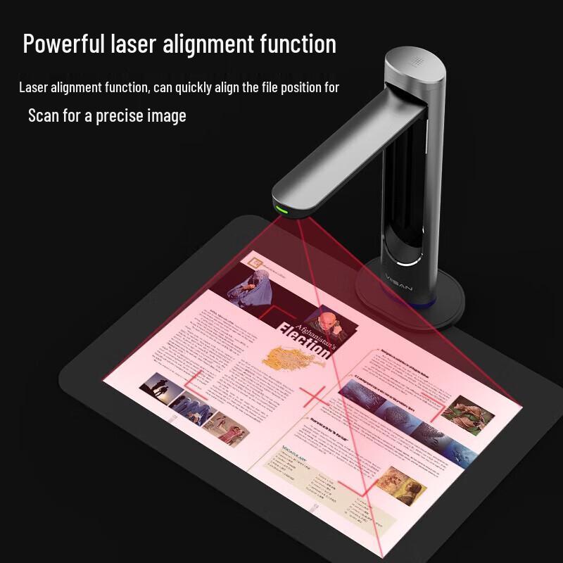 

Weishan 52MP Dual-Lens A3 AI Document Camera CN plug (adapter included)