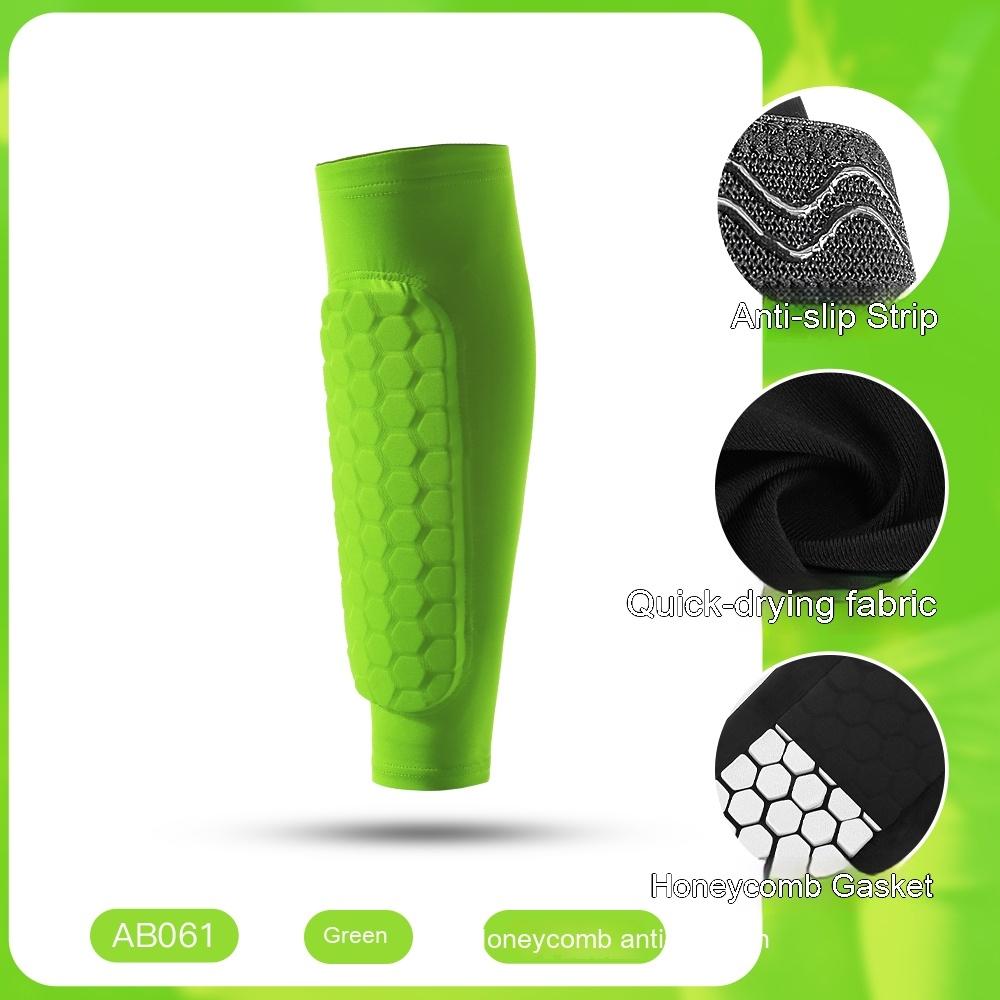 1/3 Pcs Leg Sleeves Shin Guards Shockproof Honeycomb Nylon Support Sock Shin Protector Soccer Gear Soccer Shields Sports Legging
