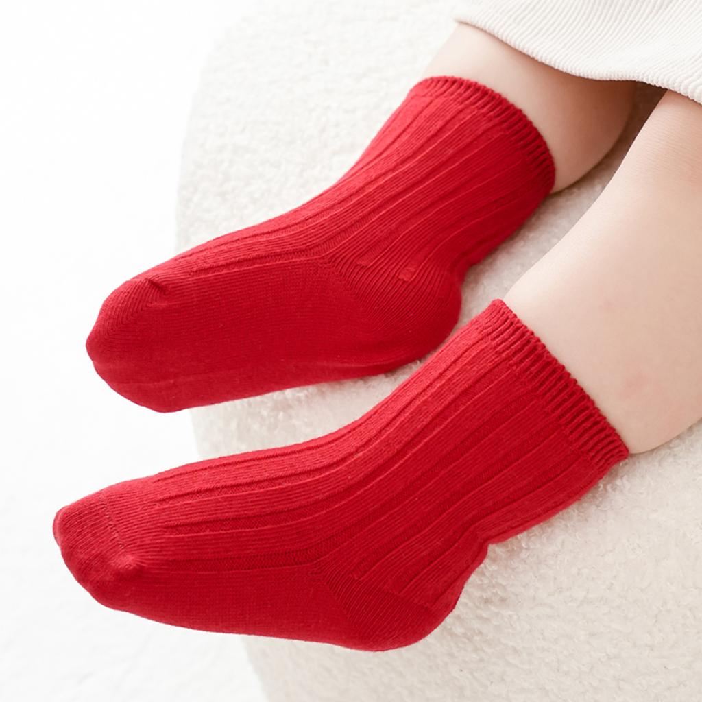 Toddler Baby Girls Knit Warm Socks Casual Cute Cotton Socks Children Thickened Warm Socks Breathable Party Wedding Pography