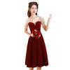 Toast Clothes Bride Small French Engagement Dress Women Return Door Casual Wedding Red Dress Can Usually Be Worn