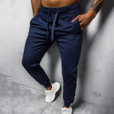 Joggers Pants Warm Mid Rise Warm Pencil Trouser Elastic Waist Stand Pockets Oversize Pants Sweatpants Men Sweatpants for Gym