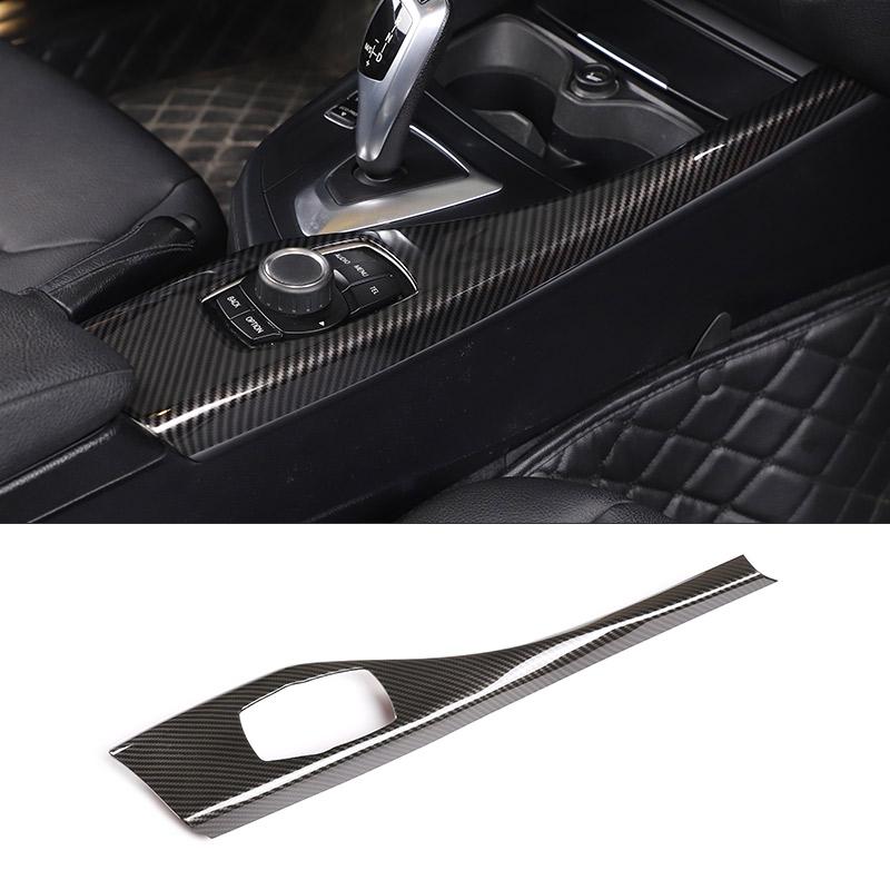 Für BMW 1 2er F20 F21 F22 F23 2012-2018 ABS Kohlefaser Auto Mittelkonsole Innendekor Aufkleber Autozubehör