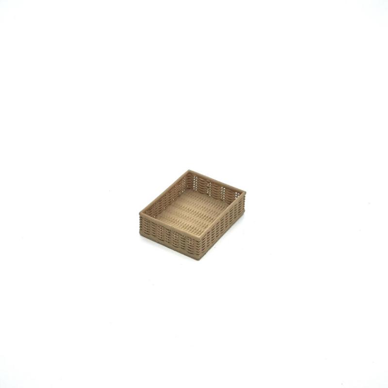 1Pcs Handmade Fashion Hand Woven Basket Miniature Dollhouse Simulation Vegetable Basket DIY Vine Woven Basket For Doll Accessory