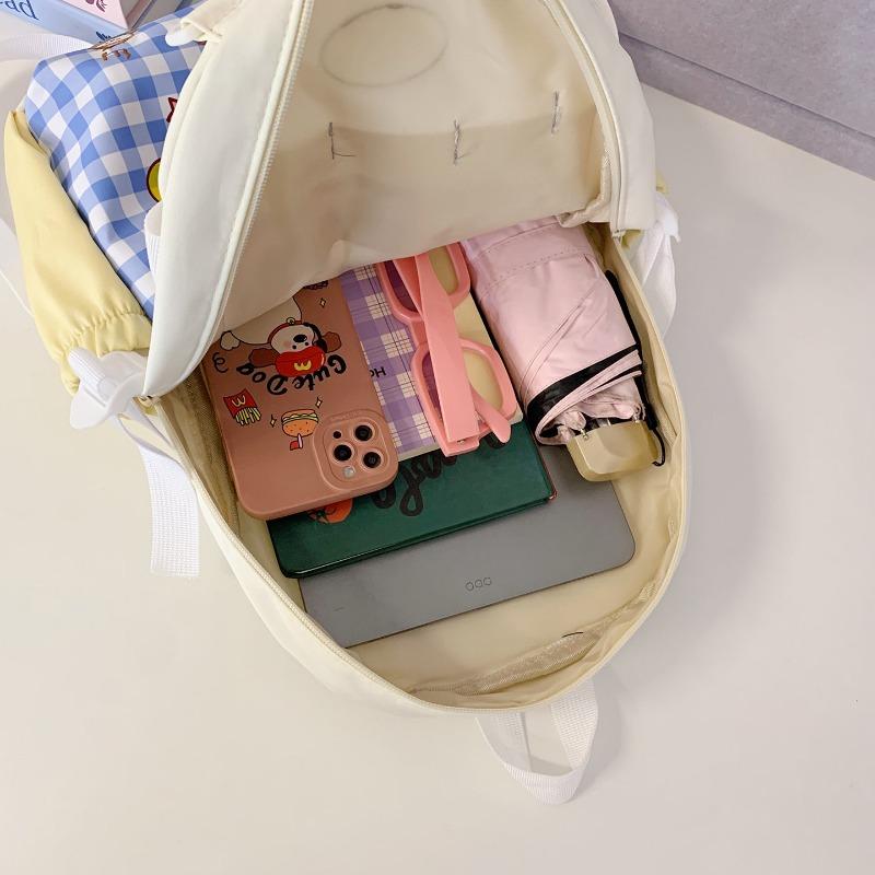 The New Schoolbag Is High-value, Fresh, Sweet and Cute Backpack, Lightweight and Large-capacity Backpack for Junior High School Students.