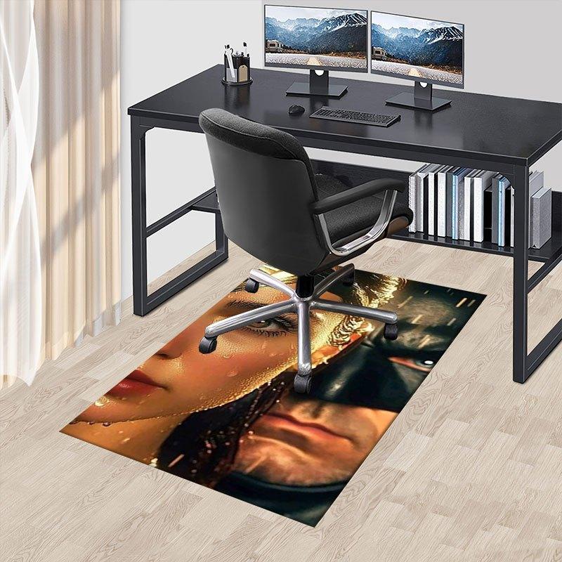 Wonder Woman & Batman Watercolor Poster PrintOffice Mat Home Decor Office Rugs LB60