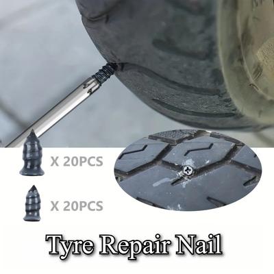 20/10 Stück Vakuum-Reifenreparatur-Nagel Reifenpannen-Schrauben Motorrad-Montagesatz Schlauchlose Radreparaturen Pannen-Kit Flicken für Auto