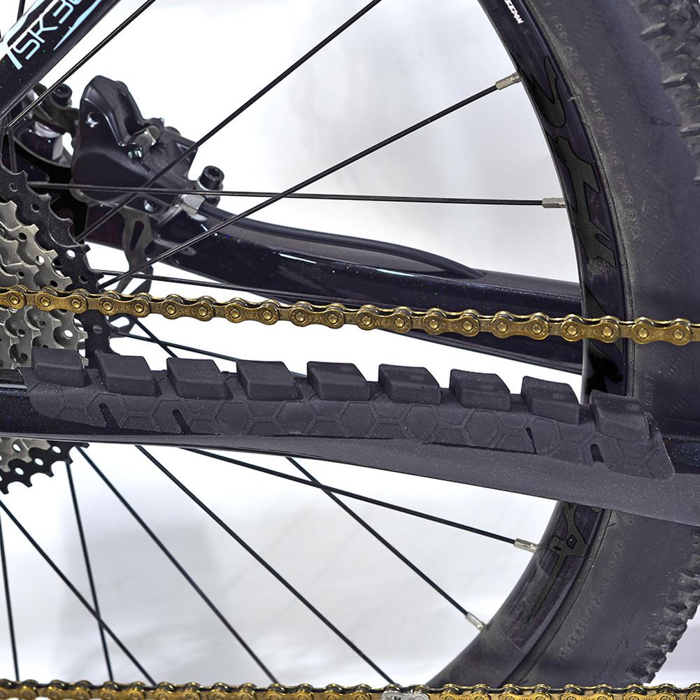 Protector de Vaina de Silicona para Bicicleta Pegatina Protectora de Cadena Antiarañazos para Bicicleta de Montaña MTB Bicicleta de Carretera