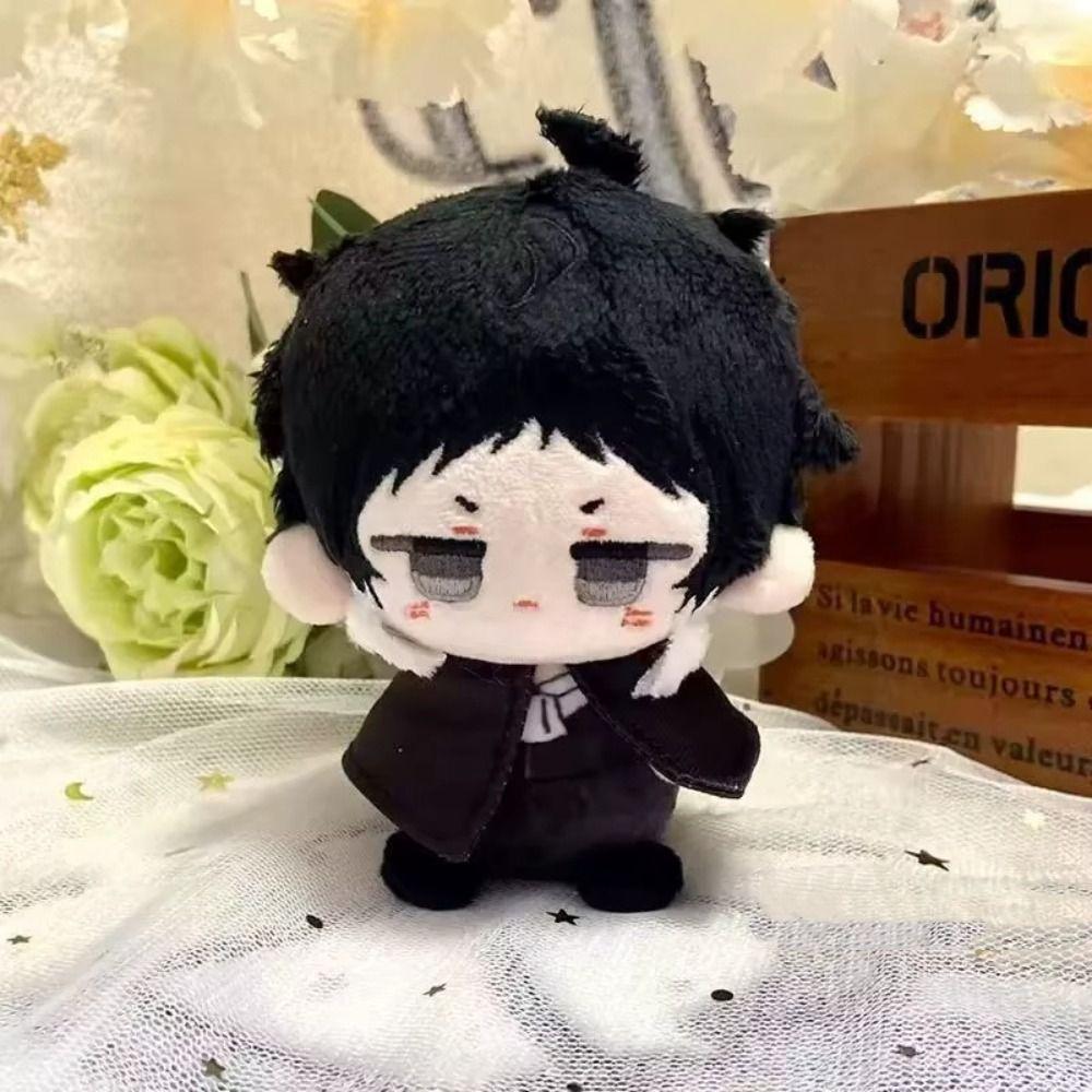 10cm Bungou Stray Dogs Plüschtier Akutagawa Chuuya Dazai Niedlich Anime Stofftier Baumwollspielzeug Figur