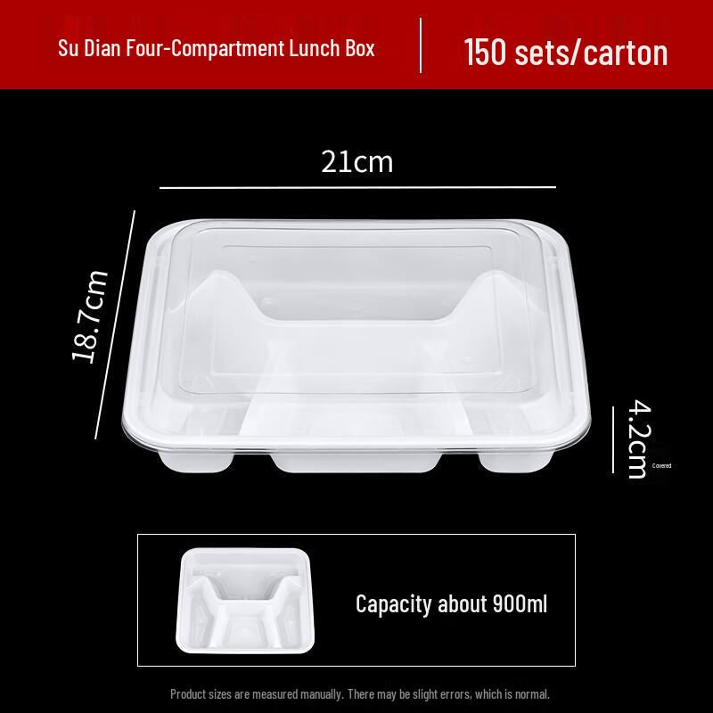 Disposable Divided Plastic Meal Box