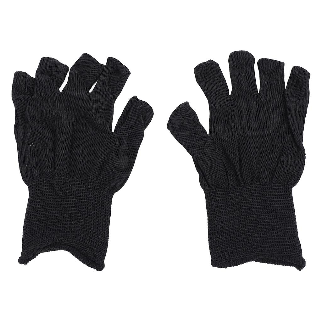 2 Pairs Nail Lamp Gloves Fingerless Nail Light Gloves Breathable Nail Light Gloves for Home Manicure