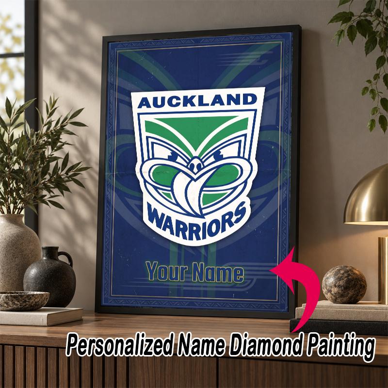 Custom Name Wigan Warriors 5D Diamond Painting Personalized Full Drill Diamond Art Kit Gift