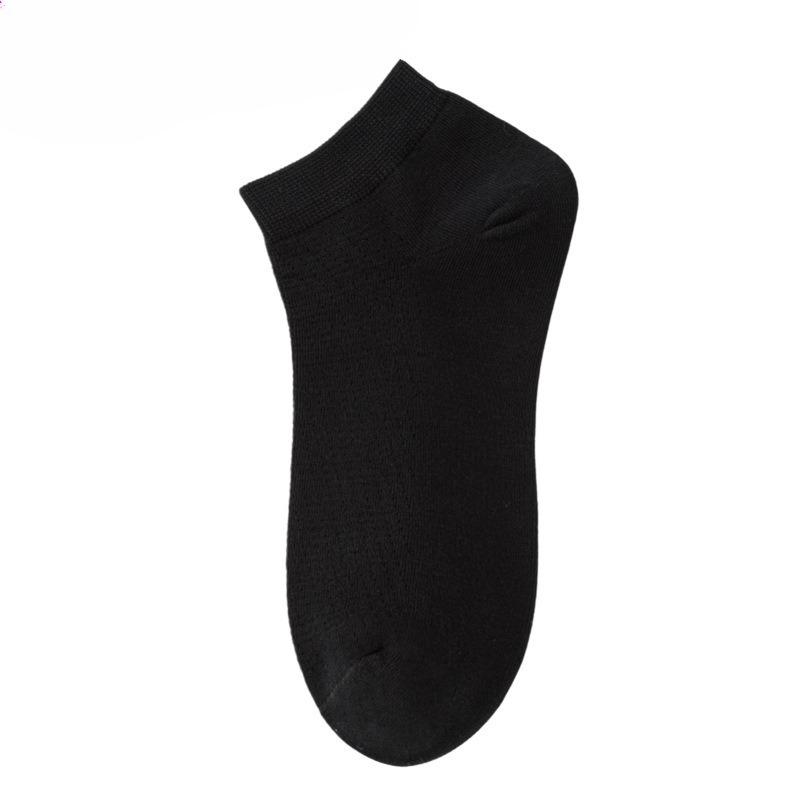Cotton Socks - Men's Summer Lightweight Short Socks - Pure Cotton, Breathable, and Sweat-absorbent Boat-shaped Socks