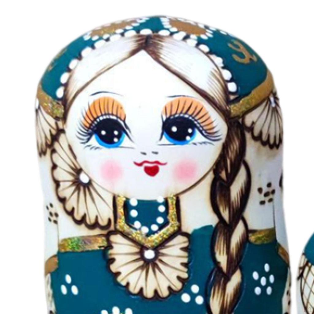 Handbemalte Matrjoschka Holz Stapelspielzeug Dekoration Matrjoschka für das Büro