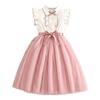 Summer New Style Cute Mesh Princess Dress With Waist-Cinching And Slimming Effect For Girls And Older Children