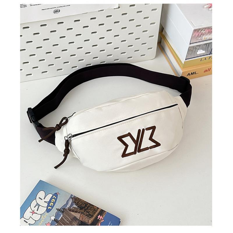 Women's Breast Bag Versatile Fashion Couple Mobile Phone Fanny Pack Men's Cool Large Capacity Sports and Leisure Messenger Bag