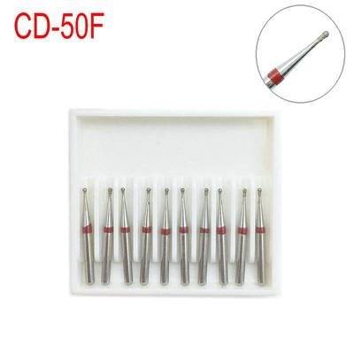 10pcs/Box  Dental Diamond Burs Drill for High Speed Handpiece Fine FG 1.6mm Dentistry Material CD-50F