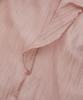 Bis Sheer Ribbon Long Sleeve Pink Women's Blouse, (63)