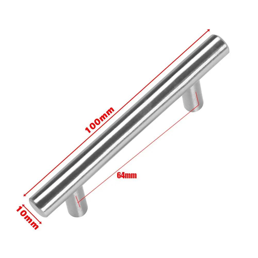 1Pc Cupboard Useful Hardware Furniture Component Drawer Wardrobe Pulls Door Knobs T-Bar Handle  Stainless Steel  Knobs