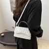 Fashionable Chic Small Square Bag Stylish Handbag Versatile Crossbody Bag In Black Khaki Pink And White