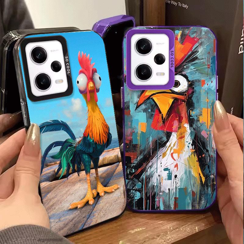 Chicken Hen Rooster Shockproof Phone Case for Xiaomi Redmi Note 15 14 13 12 Pro Plus 11 11S 11T 5G Cover Anti Fall Fundas