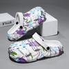 Sandals Men's Slippers Soft and Comfortable Color Printing Shoes for Men Indoor and Outdoor Wear-resistant Ventilate Non-slip