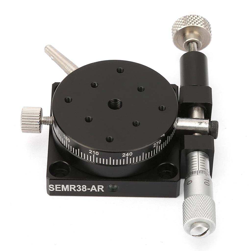 R38 Manual Rotation Stage Rotating Platform Precision Bearing Sliding Tuning Stage 38mm*20mm