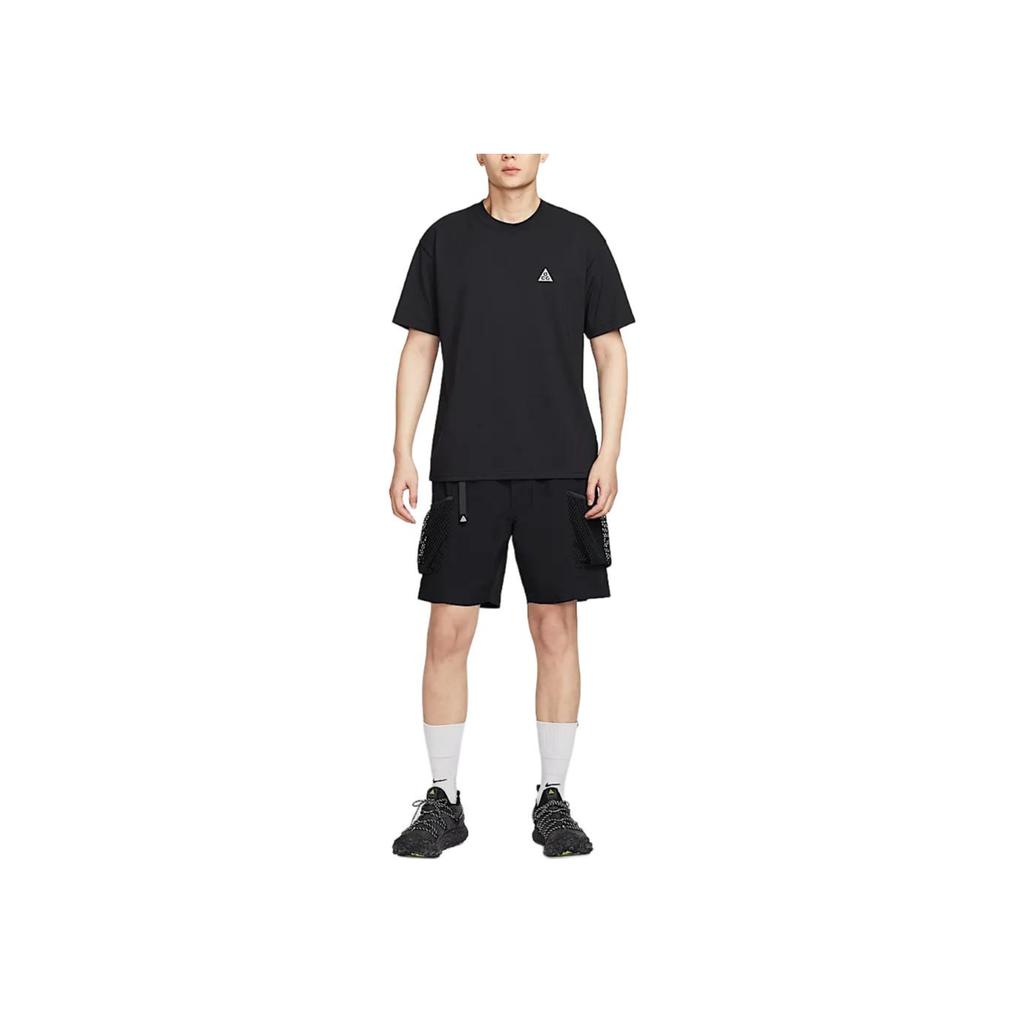 Nike ACG Series Simple Casual Versatile Short Sleeve Breathable T-Shirt Men Tops Black IF0371010