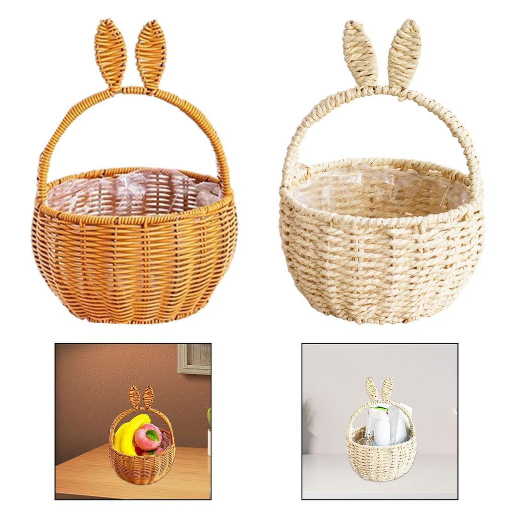 Woven Basket DIY Flower Arrangement Decorative Centerpiece Organizing Multifunctional Garden Portable Ornaments Picnic Basket
