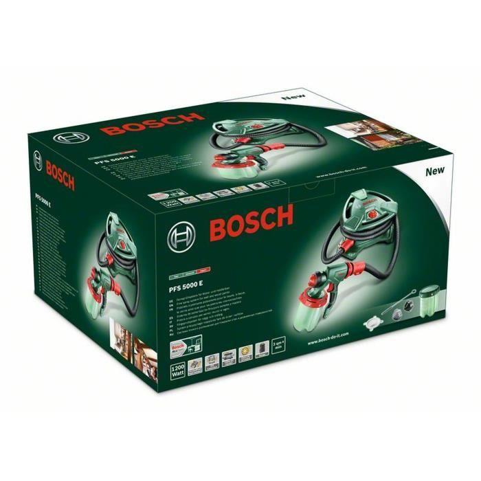 BOSCH Pistolet à peinture PFS 5000 E - 1200 W - Débit : 500 ml/min + Malaxeur