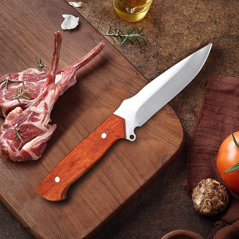 Cuchillo de deshuesado de acero inoxidable, utensilio de cocina, cuchillo de carnicero, cuchillo de mesa para Chef, pelador de frutas, cuchillo para barbacoa