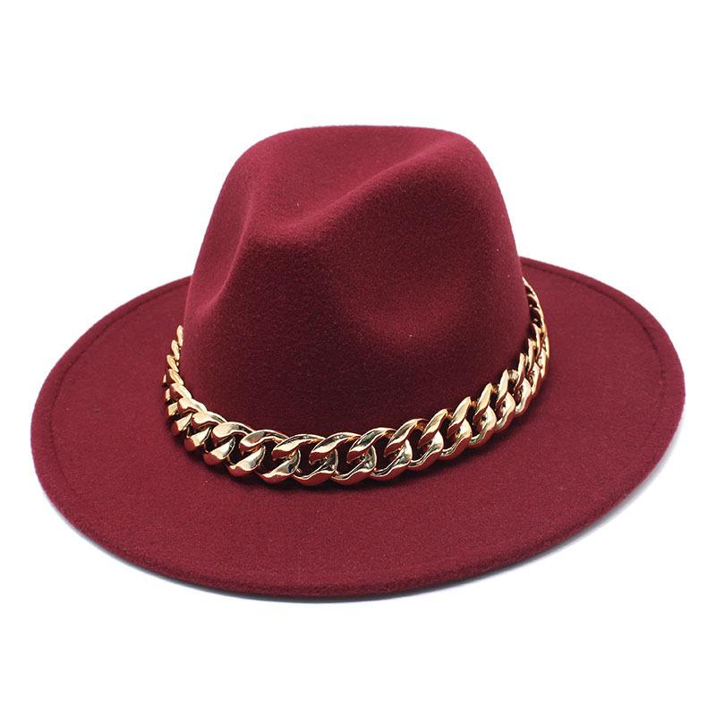 Hat Ladies Jazz Hat Seasonal British Chain Retro Top Hat Ladies Wool Gentleman Hat