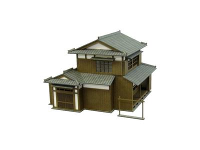 Sankei Série Diorama Nostálgico Casa B Artesanato de Papel 1/150