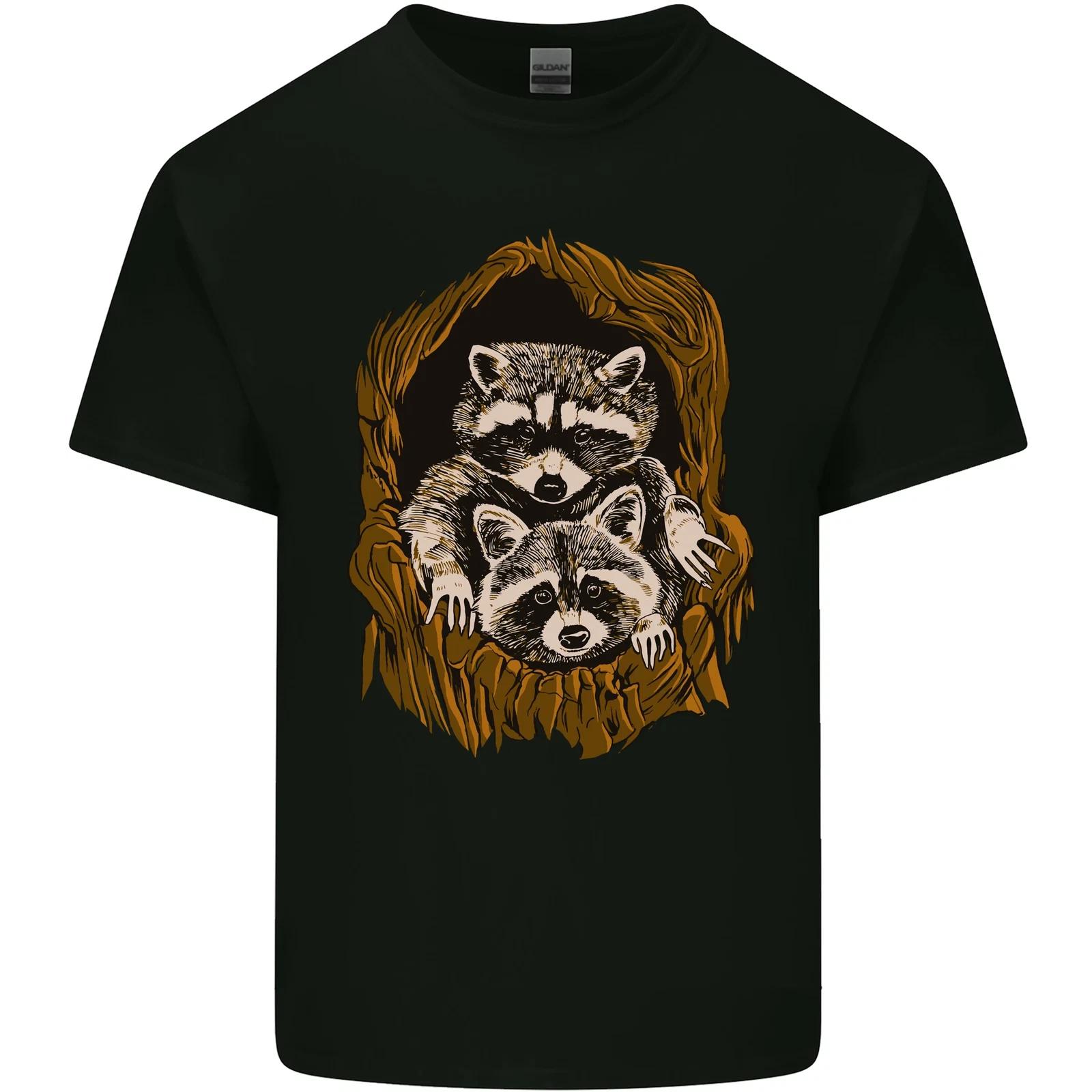 

Raccoons in a Tree Kids T-Shirt Childrens M