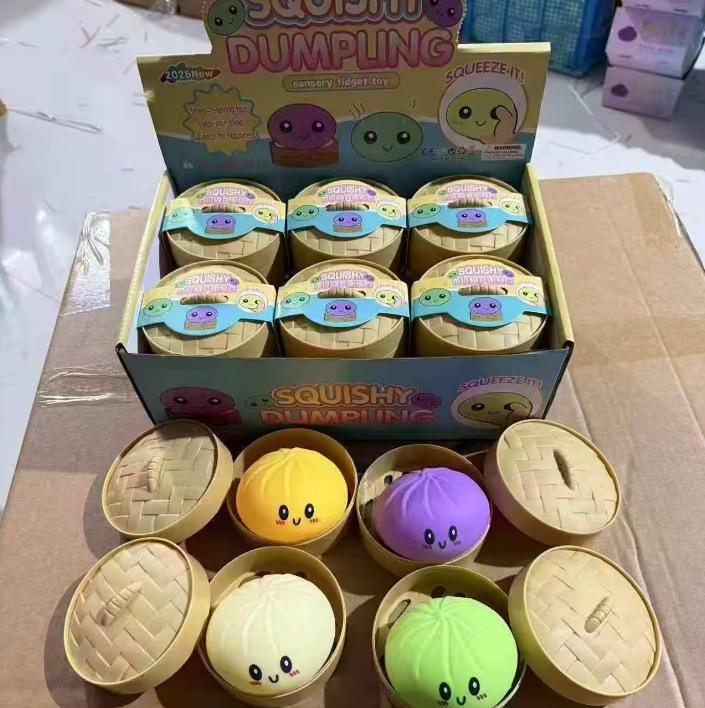 Cross-Border Decompression Toys: Fluid Egg Yolk Pastry, Hamburger Vent & Squirrel Cup. Slow Rebound, Pinch & Squeeze for Stress Relief.